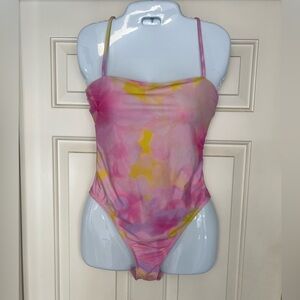 VYB Vicious Young Babes Pink‎ Tie Dye One Piece Swimsuit